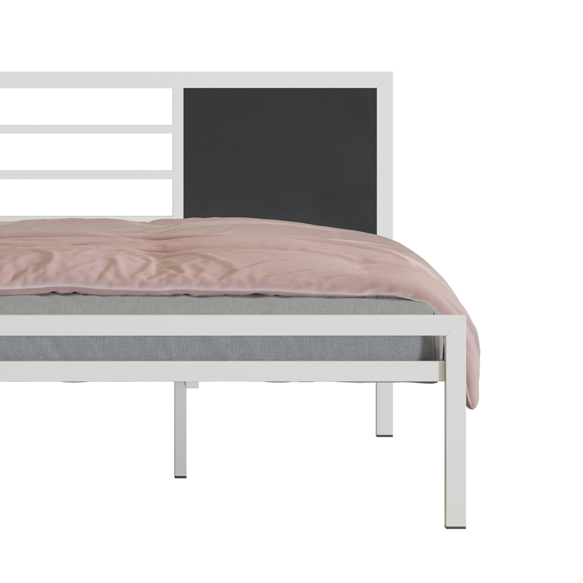 BED- SUNAYA DOUBLE BED-BDH-244-2-1-99 (WHITE)