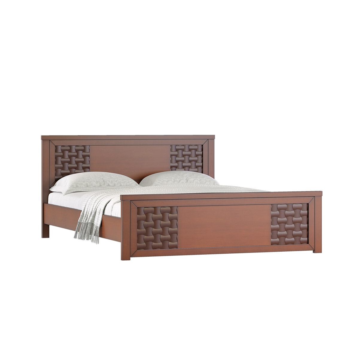 Wooden double bed I BDH-366-3-1-20