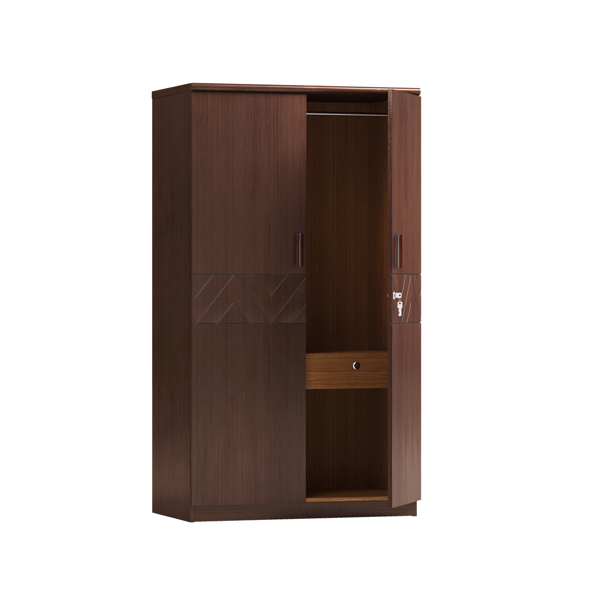 Wooden almirah/Cupboard I CBH-357 (2 DOOR)