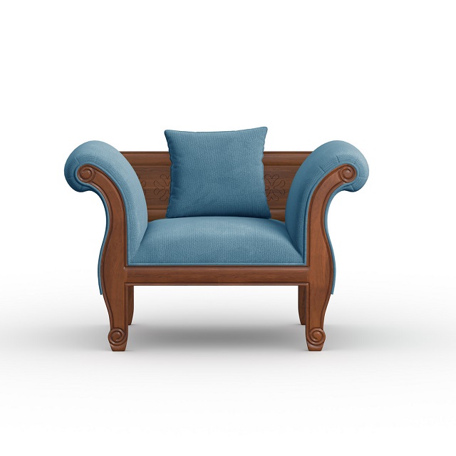 Wooden Single Sofa-FRANCISCO-SSC-375