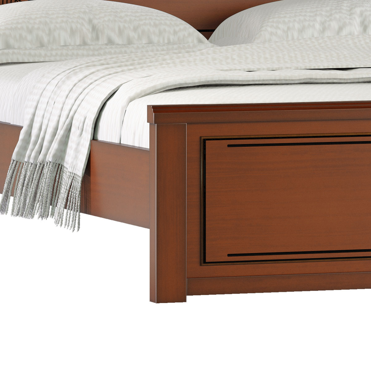 Wooden King bed I BDH-367-3-1-20