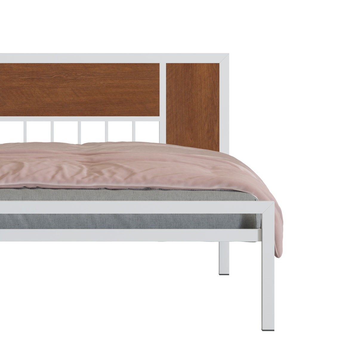 BED- SARA DOUBLE BED-BDH-243-2-1-99 (WHITE)