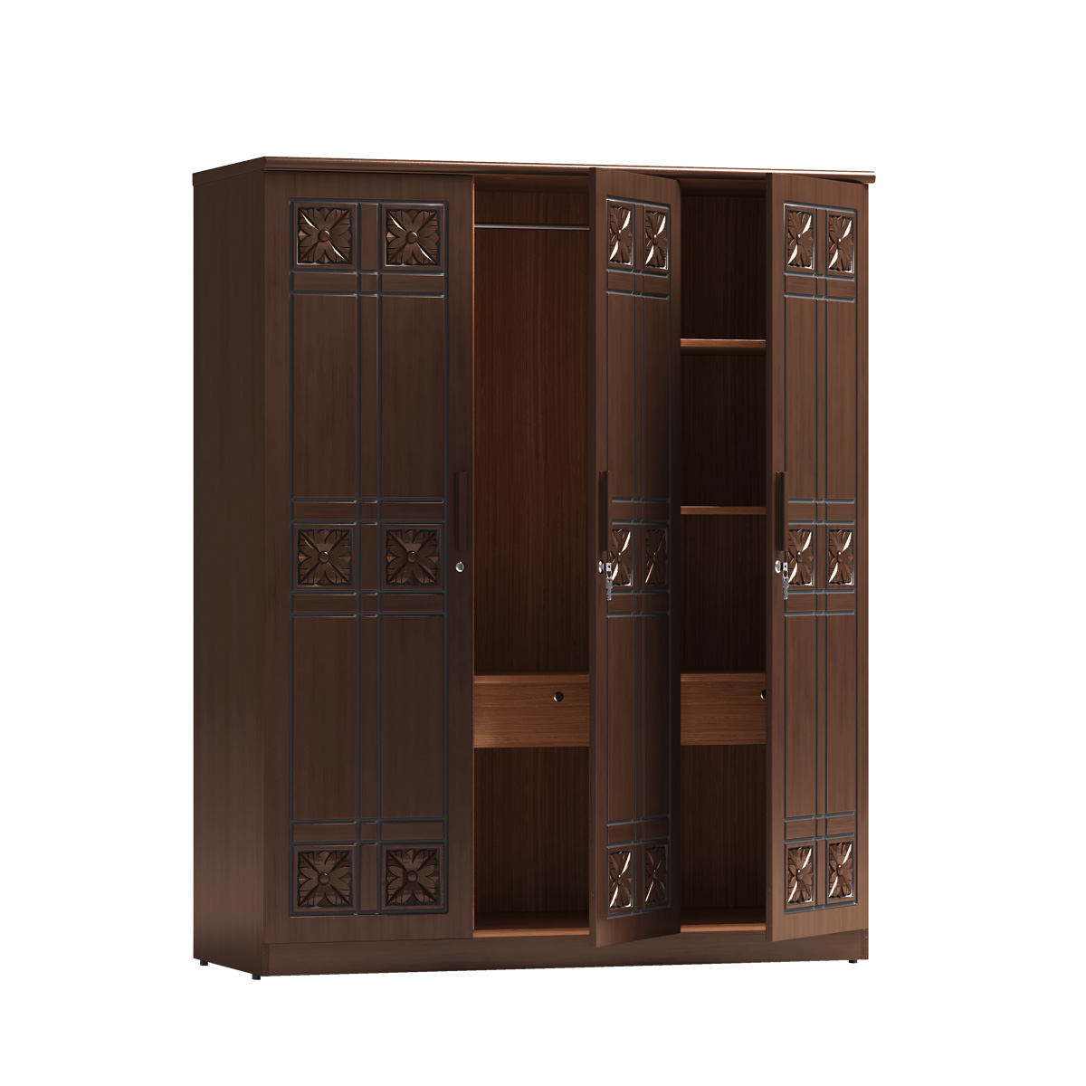 Wooden 3 Door Almirah/Cupboard I CBH-358