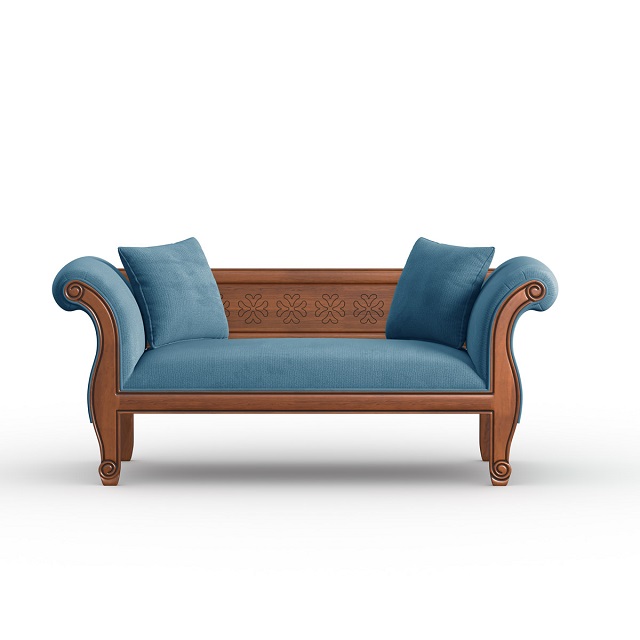 Wooden Double Sofa-FRANCISCO-SDC-375