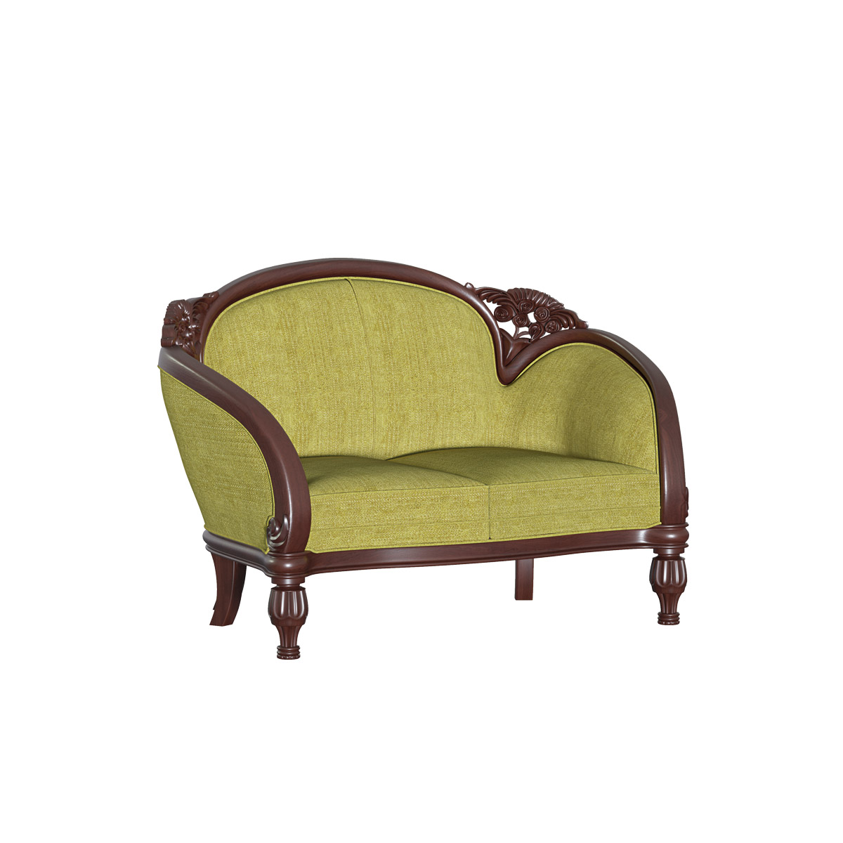 Panam Wooden Double Sofa | SDC-344-3-1-20