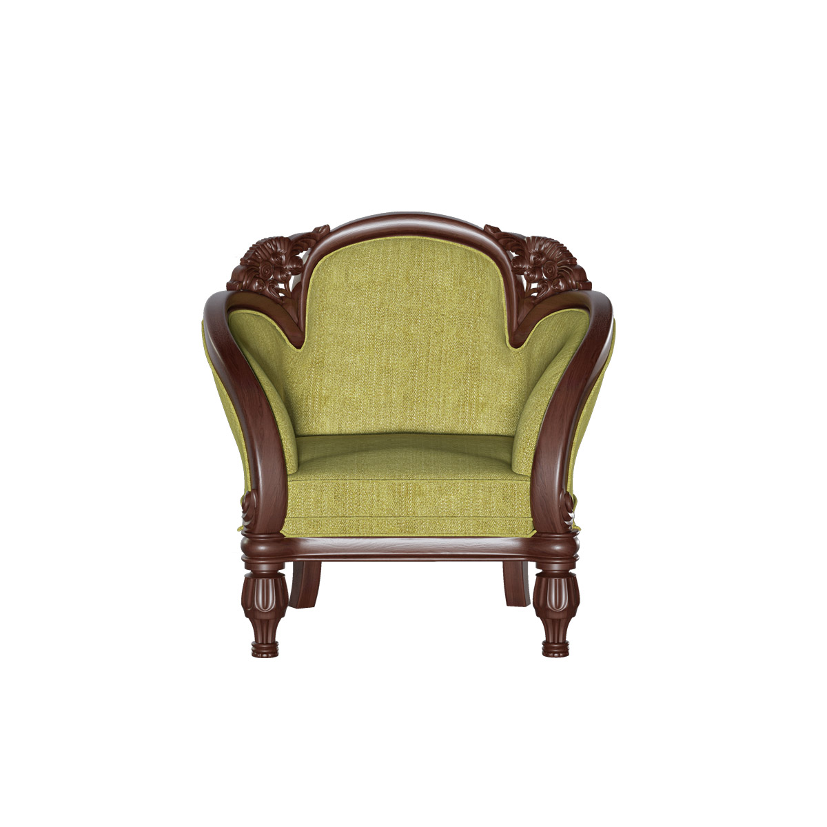 Panam Wooden Single Sofa | SSC-344-3-1-20