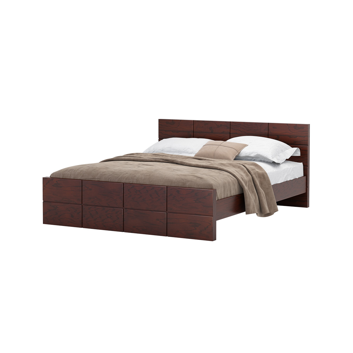 Wooden Double Bed | BDH-305-3-1-20